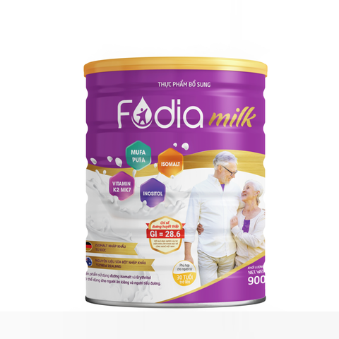 Sữa Dinh Dưỡng Fodia Milk Cho Người Tiểu Đường - Bổ Sung Inositol Và Vitamin, Chỉ Số GI Thấp Phù Hợp Cho Người Trên 30 Tuổi