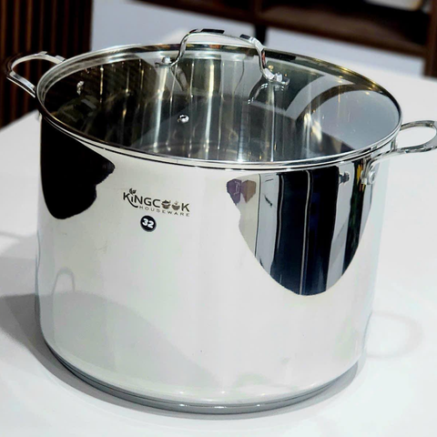 (Hàng nhập khẩu) Nồi luộc gà inox 5 đáy size 32cm Kingcook KPO1750-32