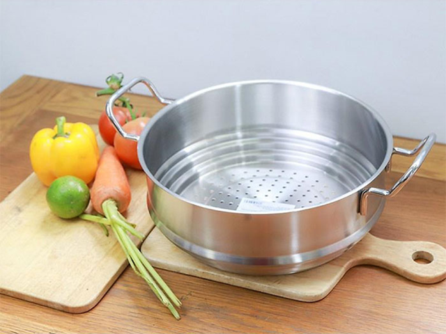 (Hàng nhập khẩu) Xửng hấp inox đa năng 3in1 Kims Cook