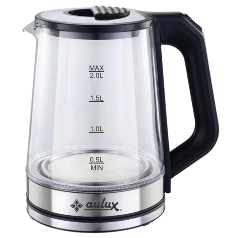 (Hàng nhập khẩu) Ấm siêu tốc thuỷ tinh Aulux AK-2018G dung tích 2L