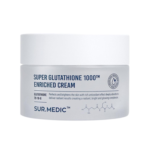 (Hàng nhập khẩu) Kem dưỡng trắng da Sur.Medic Super Glutathione 1000TM Enriched Cream