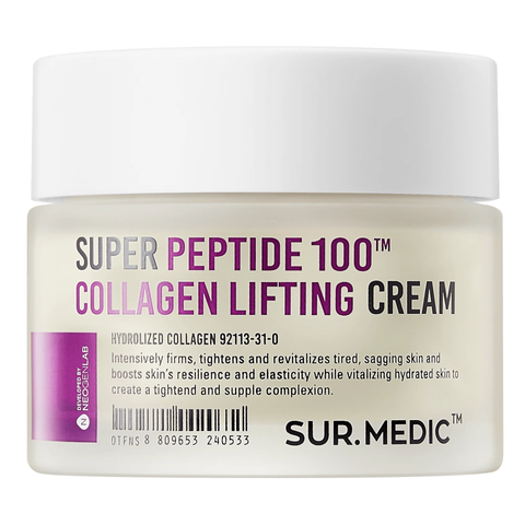 (Hàng nhập khẩu) Kem dưỡng hỗ trợ phục hồi, tái tạo da Sur.Medic Super Peptide 100™ Collagen Lifting Cream