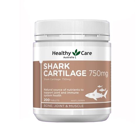 Viên Uống Healthy Care Shark Cartilage 750mg Hỗ Trợ Xương Khớp 200 Viên - Sản Phẩm Chức Năng Từ Úc Chất Lượng Cao
