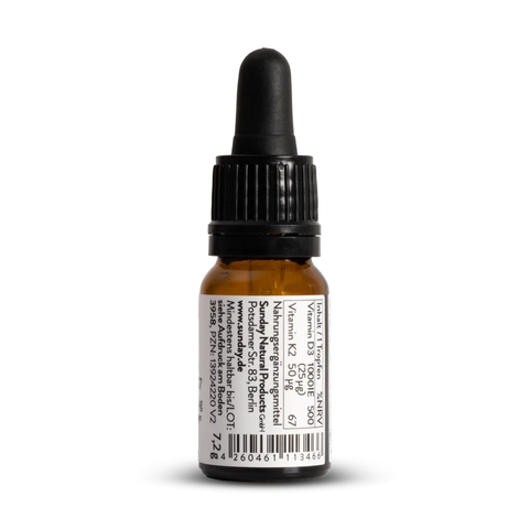 (Hàng nhập khẩu) Vitamin D3 + K2 MK7 1000IE Vegan Sunday Natural dạng giọt