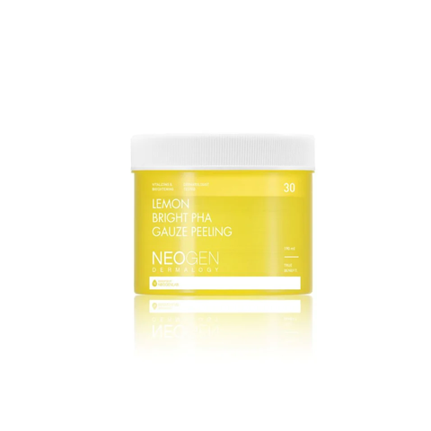 Tẩy Da Chết Chanh Neogen Dermalogy Lemon Bright PHA Gauze Peeling - Hộp 30 Miếng Dưỡng Sáng Da, Mờ Thâm, Dịu Nhẹ Cho Mọi Loại Da