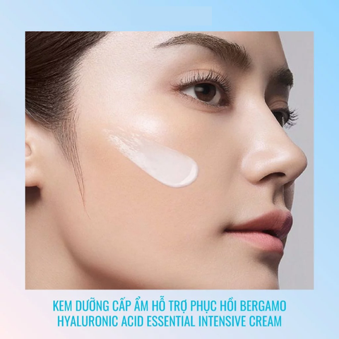 (Hàng nhập khẩu) Kem dưỡng ẩm phục hồi da Bergamo Hyaluronic Acid Essential Intensive