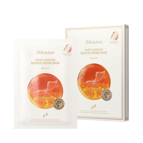 (Hàng nhập khẩu) Hộp 5 miếng mặt nạ JM Solution Water Luminous Salmon Repair Mask