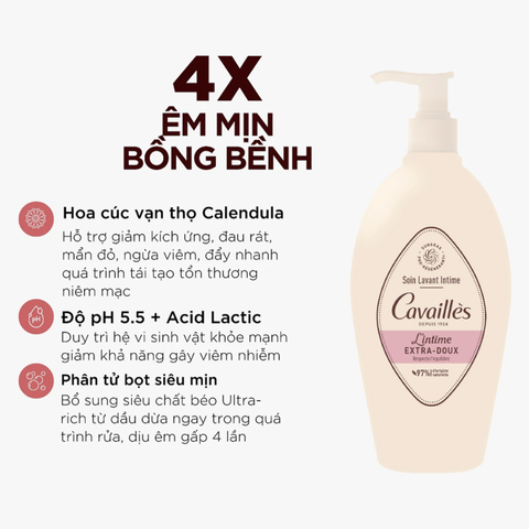 (Hàng nhập khẩu) Dung dịch vệ sinh phụ nữ Cavailles của Pháp