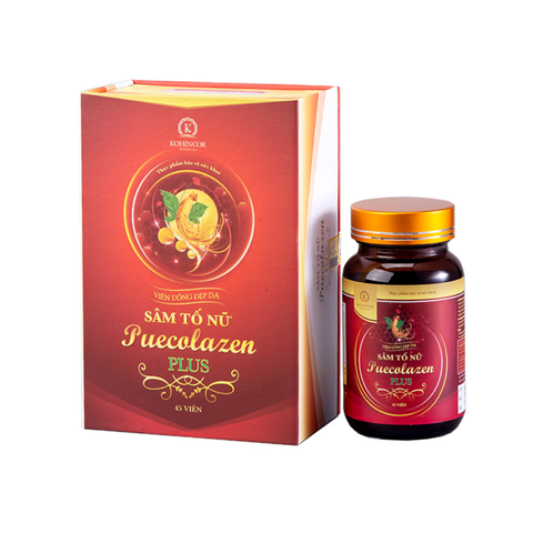 (Hàng nhập khẩu) Viên uống sâm tố nữ Puecolazen Plus