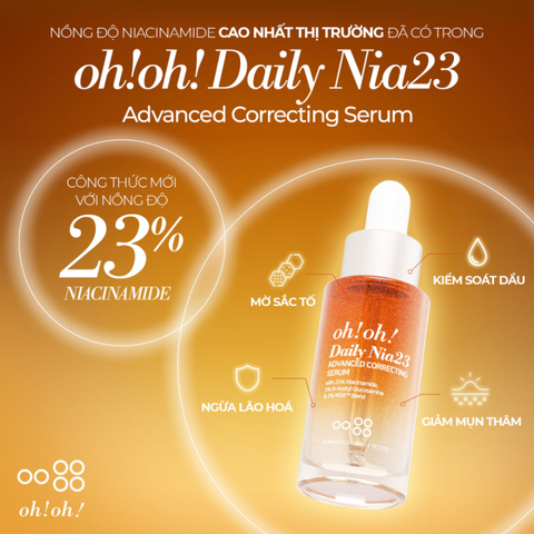 (Hàng nhập khẩu) Serum sáng da, mờ thâm Oh!Oh! Daily Nia23 Advanced Correcting