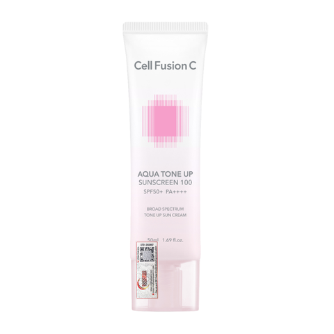 (Hàng nhập khẩu) Kem chống nắng nâng tone Cell Fusion C Aqua Tone Up 100 Sunscreen SPF 50
