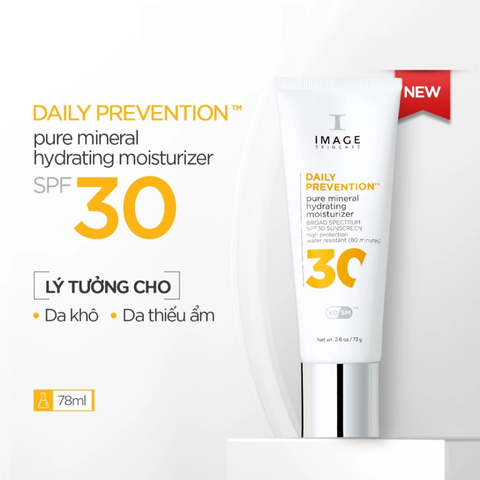 (Hàng nhập khẩu) Kem chống nắng cho da khô Image Skincare Daily Prevention Pure Mineral Hydrating Moisturizer