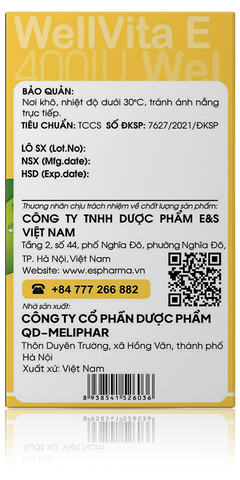 WellVita E 400IU - Viên uống hỗ trợ trẻ hóa và làm đẹp da