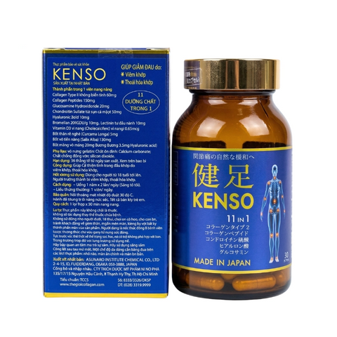 (Hàng nhập khẩu) Viên uống hỗ trợ xương khớp Kenso 11in1 Nhật Bản