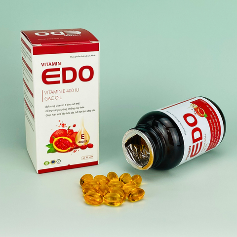 Viên uống Vitamin Edo hỗ trợ bổ sung vitamin E làm đẹp da