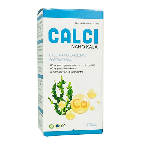Viên uống Calci Nano Kala hỗ trợ xương khớp và phát triển chiều cao