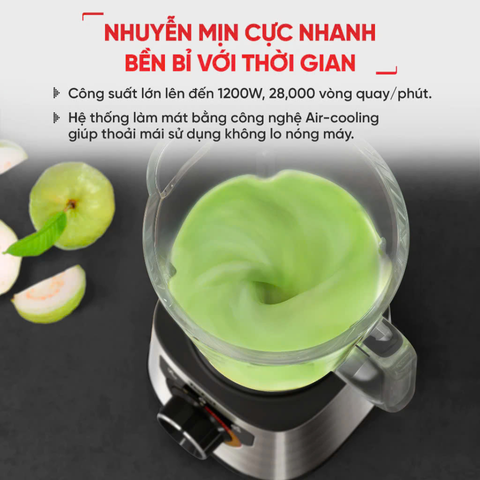 Máy xay sinh tố Tefal BL871D31 công suất 1200W, tự động làm sạch
