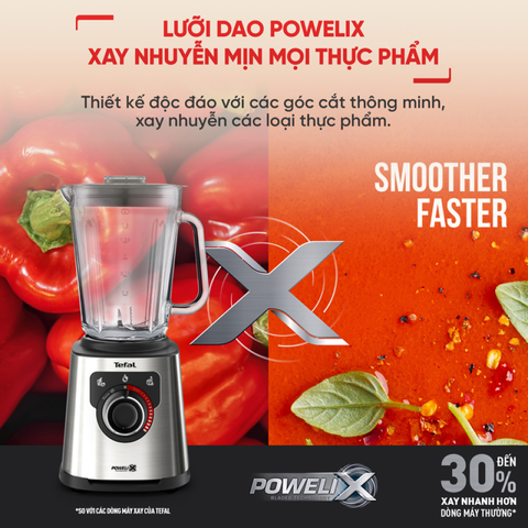 Máy xay sinh tố Tefal BL871D31 công suất 1200W, tự động làm sạch
