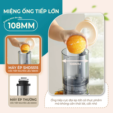 Máy ép chậm Sunhouse SHD5515 công suất 100W