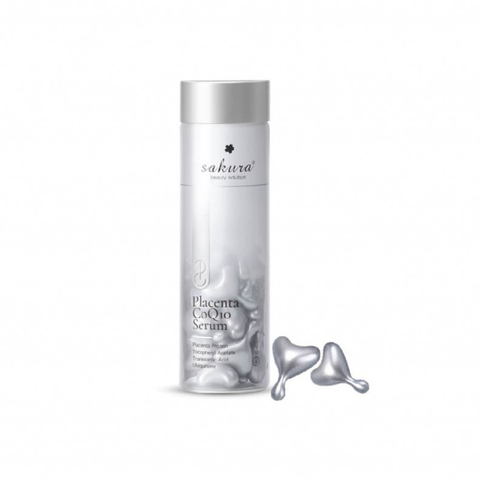(Hàng nhập khẩu) Tinh chất hỗ trợ dưỡng trắng, trẻ hóa da Sakura Placenta COQ10 Serum
