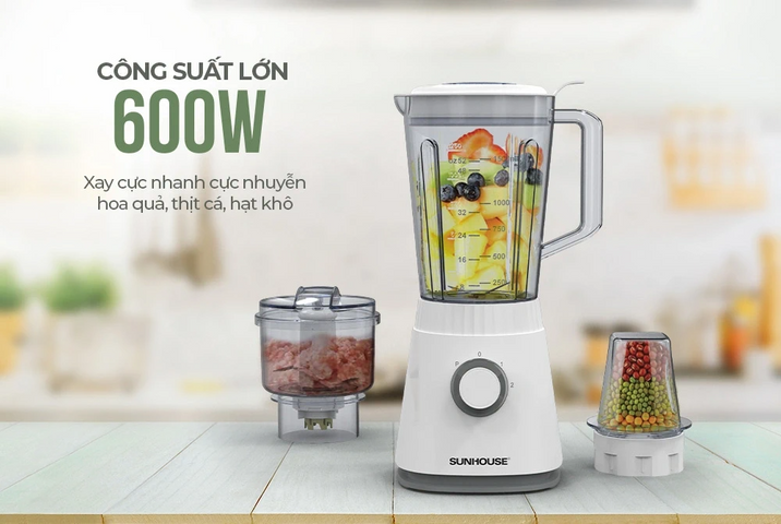 Máy xay sinh tố đa năng Sunhouse SHD5316 công suất 600W