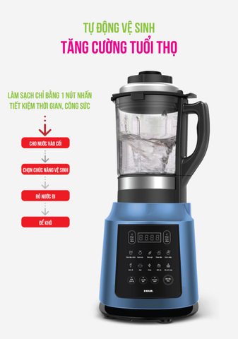 Máy xay nấu và làm sữa hạt đa năng 10 chế độ Roler RB-4157A