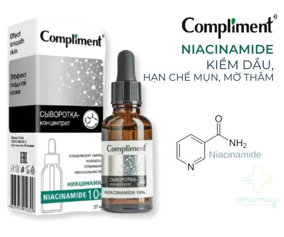 (Hàng nhập khẩu) Serum Compliment Niacinamide 10% Hỗ Trợ Kiểm Soát Dầu