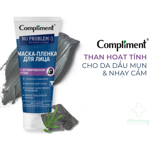 (Hàng nhập khẩu) Mặt nạ đất sét Compliment No Problem than hoạt tính