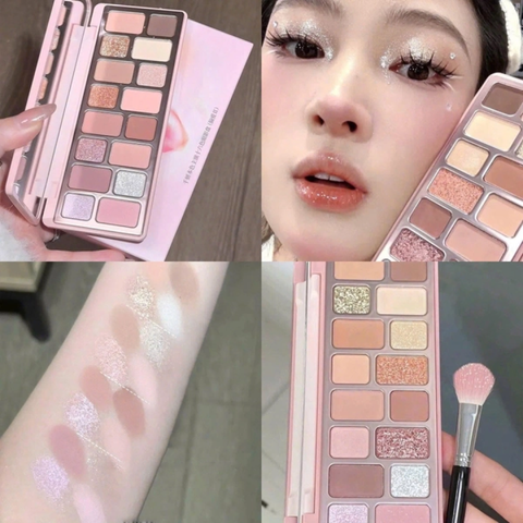 (Hàng nhập khẩu) Bảng phấn mắt 16 ô Cheeryep Qianyan Natural Color