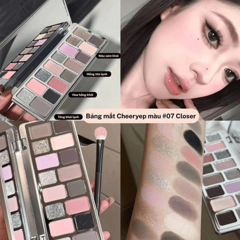 (Hàng nhập khẩu) Bảng phấn mắt 16 ô Cheeryep Qianyan Natural Color