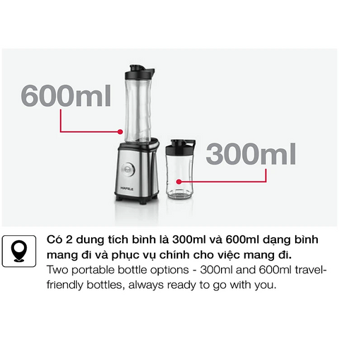 Máy Xay Sinh Tố Mini 2 Cối Hafele HS-B061MX