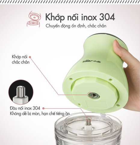 Máy xay thực phẩm đa năng Bear QSJ-B02X5 công suất 200W
