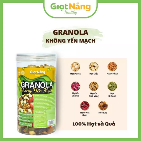 Granola Yến Mạch Trái Cây nông sản Giọt Nắng