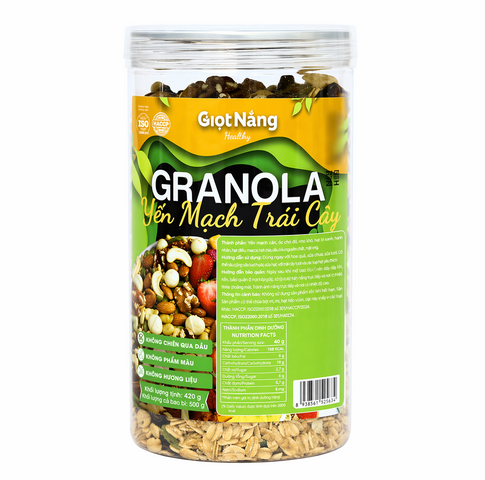 Granola Yến Mạch Trái Cây nông sản Giọt Nắng