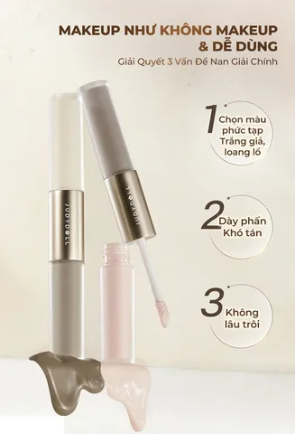 (Hàng nhập khẩu) Kem Tạo Khối & Bắt Sáng 2 Đầu Judydoll Liquid Highlighter & Contour Duo