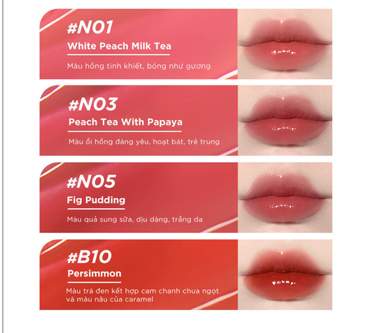 (Hàng nhập khẩu) Son Kem Tint Bóng Judydoll Iced Tea Watery Lip Gloss 2.4g