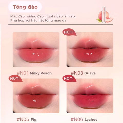 (Hàng nhập khẩu) Son Kem Tint Bóng Judydoll Iced Tea Watery Lip Gloss 2.4g