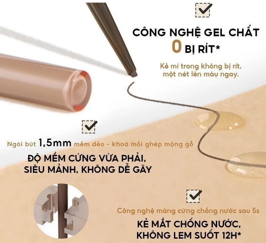 (Hàng nhập khẩu) Bút Kẻ Mắt Judydoll Slim Liquid Eyeliner