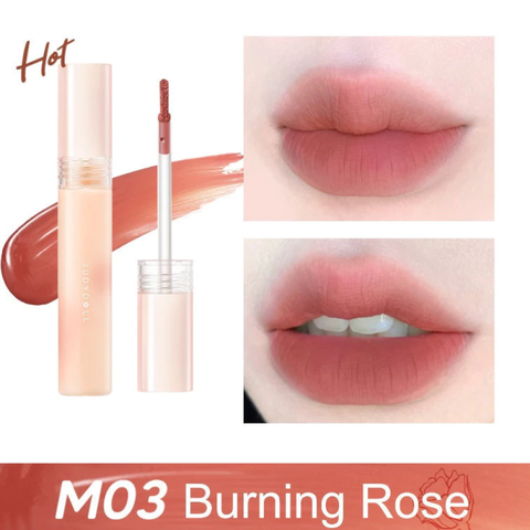 (Hàng nhập khẩu) Son kem lì Judydoll Matte Watery Tint M03 Burning Rose