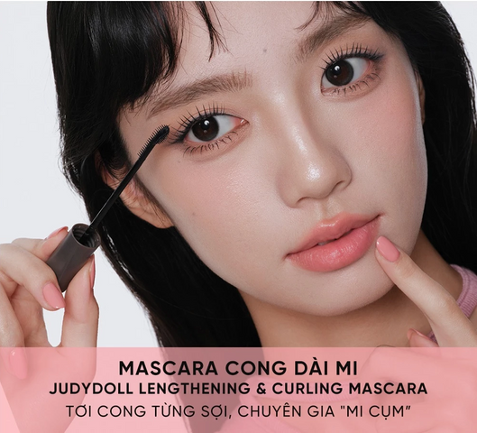 (Hàng nhập khẩu) Mascara Judydoll Lengthening & Curling Làm Cong, Dài, Tơi Mi