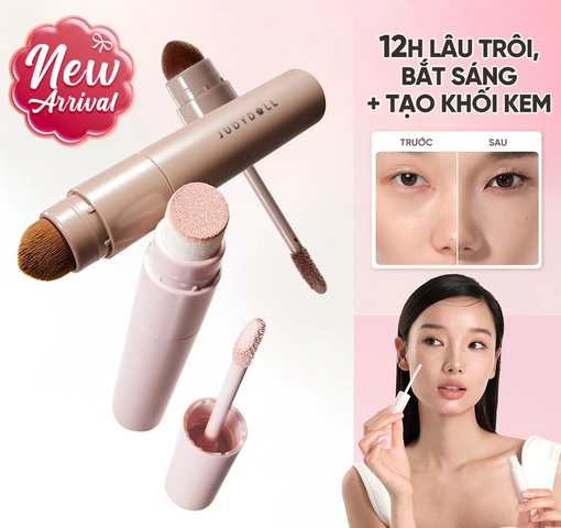 (Hàng nhập khẩu) Kem Bắt Sáng & Kem Tạo Khối Judydoll Liquid Highlighter & Liquid Contour