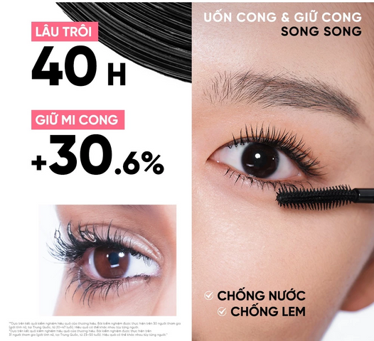 (Hàng nhập khẩu) Mascara Judydoll No-Drooping Volume Mascara Chống Lem Lâu trôi 40h