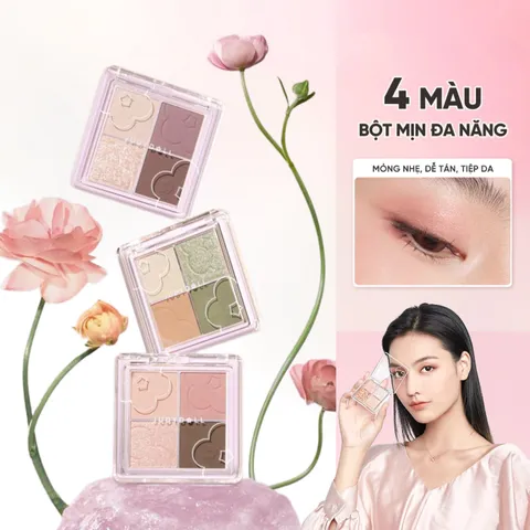 (Hàng nhập khẩu) Bảng phấn mắt 4 ô Judydoll 4 Shades Eyeshadow