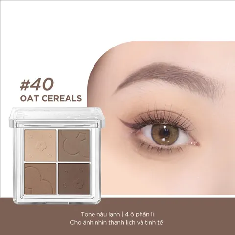 (Hàng nhập khẩu) Bảng phấn mắt 4 ô Judydoll 4 Shades Eyeshadow