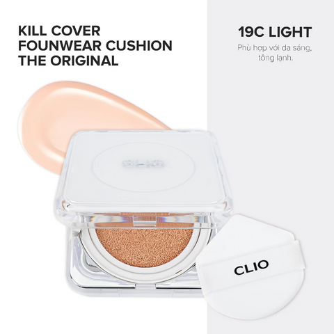 (Hàng nhập khẩu) Phấn Nước Clio Kill Cover Founwear Cushion The Original SPF 50 PA+++