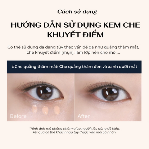 (Hàng nhập khẩu) Kem Che Khuyết Điểm Peripera Double Longwear Cover Concealer