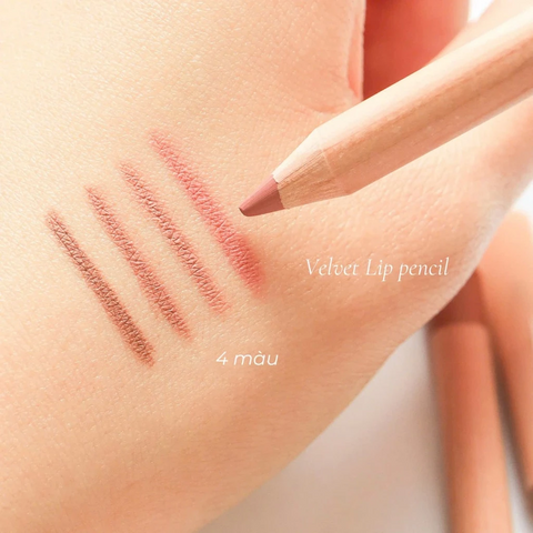(Hàng nhập khẩu) Chì Kẻ Viền Môi Clio Velvet Lip Pencil Nhung Lì, Lâu Trôi