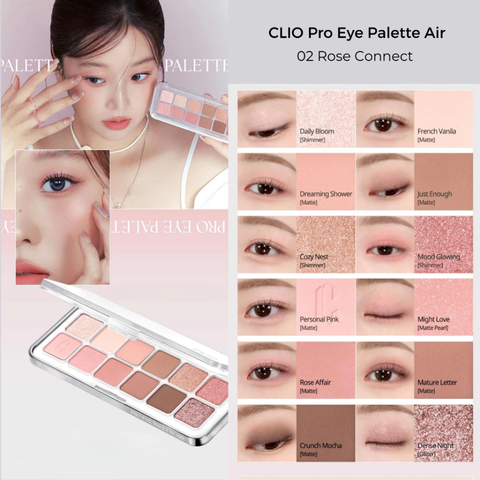 (Hàng nhập khẩu) Bảng phấn mắt 12 ô Clio Pro Eye Palette Air