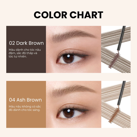 (Hàng nhập khẩu) Mascara lông mày Peripera Speedy Skinny Browcara