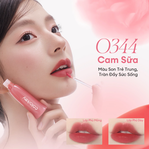 (Hàng nhập khẩu) Son Colorkey Watery Tint Phiên Bản Mới Bền Màu Lâu Trôi 2.5g